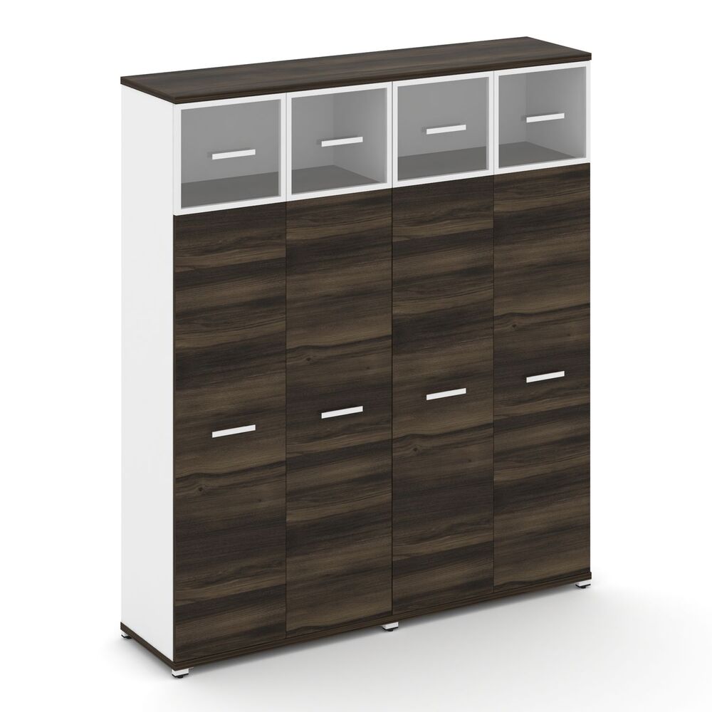 Шкаф две широкие секции, 5 ниш