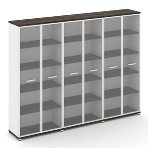 Шкаф три широкие секции, 5 ниш