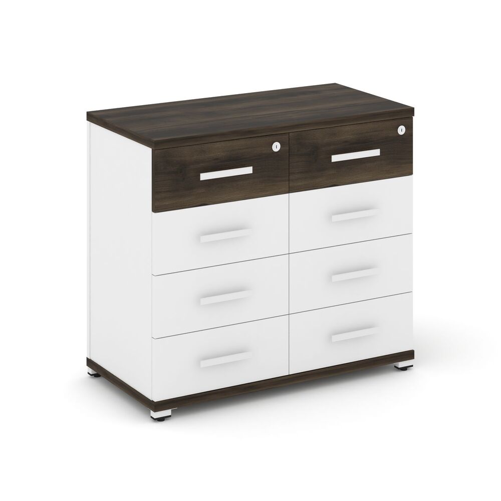 Тумба приставная широкая 8 ящиков