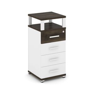 Тумба опорная/приставная 4 ящика с надставкой