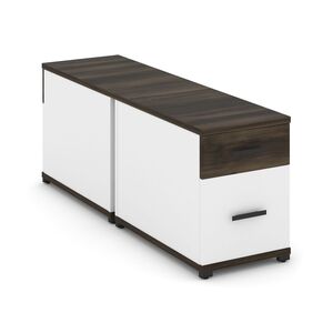 Тумба двухсторонняя опорная/приставная 1 ящик + 1 распашной фасад