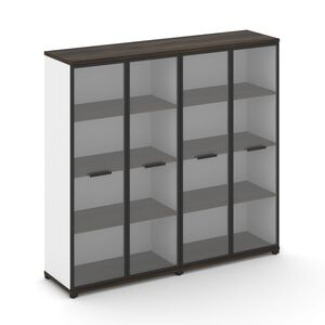 Шкаф две широкие секции, 4 ниши