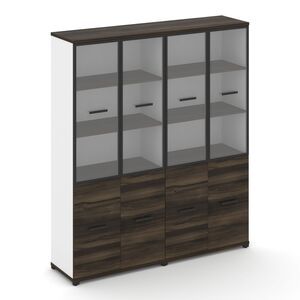 Шкаф две широкие секции, 5 ниш