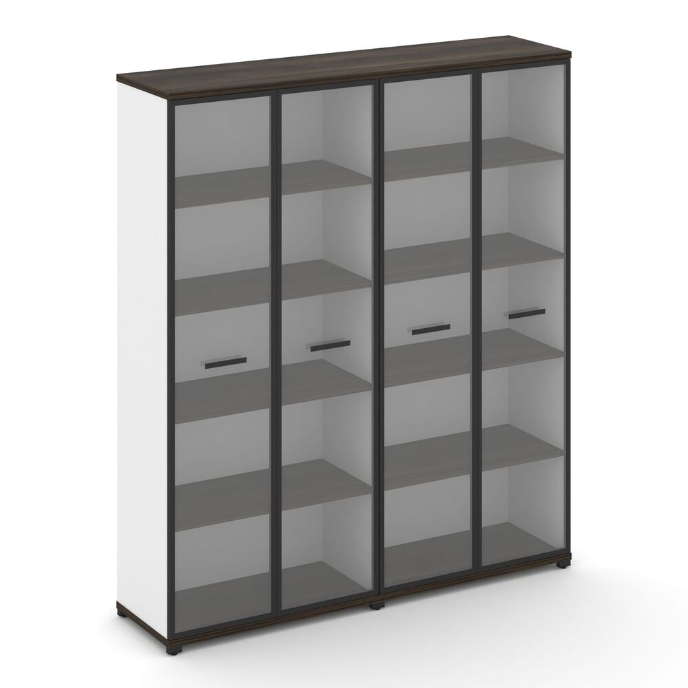 Шкаф две широкие секции, 5 ниш