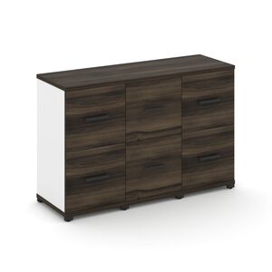 Шкаф три узкие секции, 2 ниши