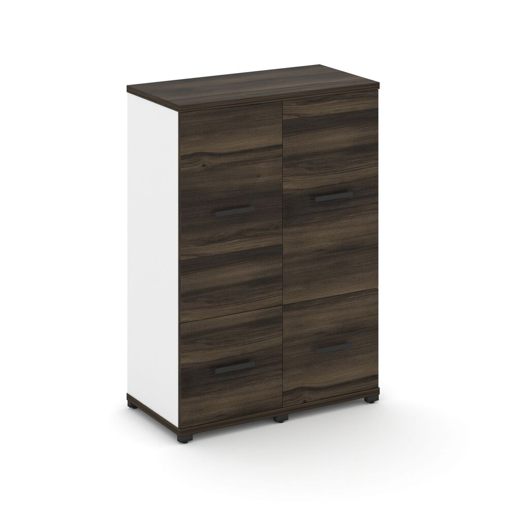 Шкаф две узкие секции, 3 ниши