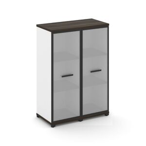 Шкаф две узкие секции, 3 ниши