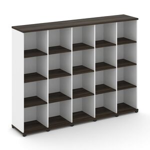 Стеллаж пять узких секций, 4 ниши