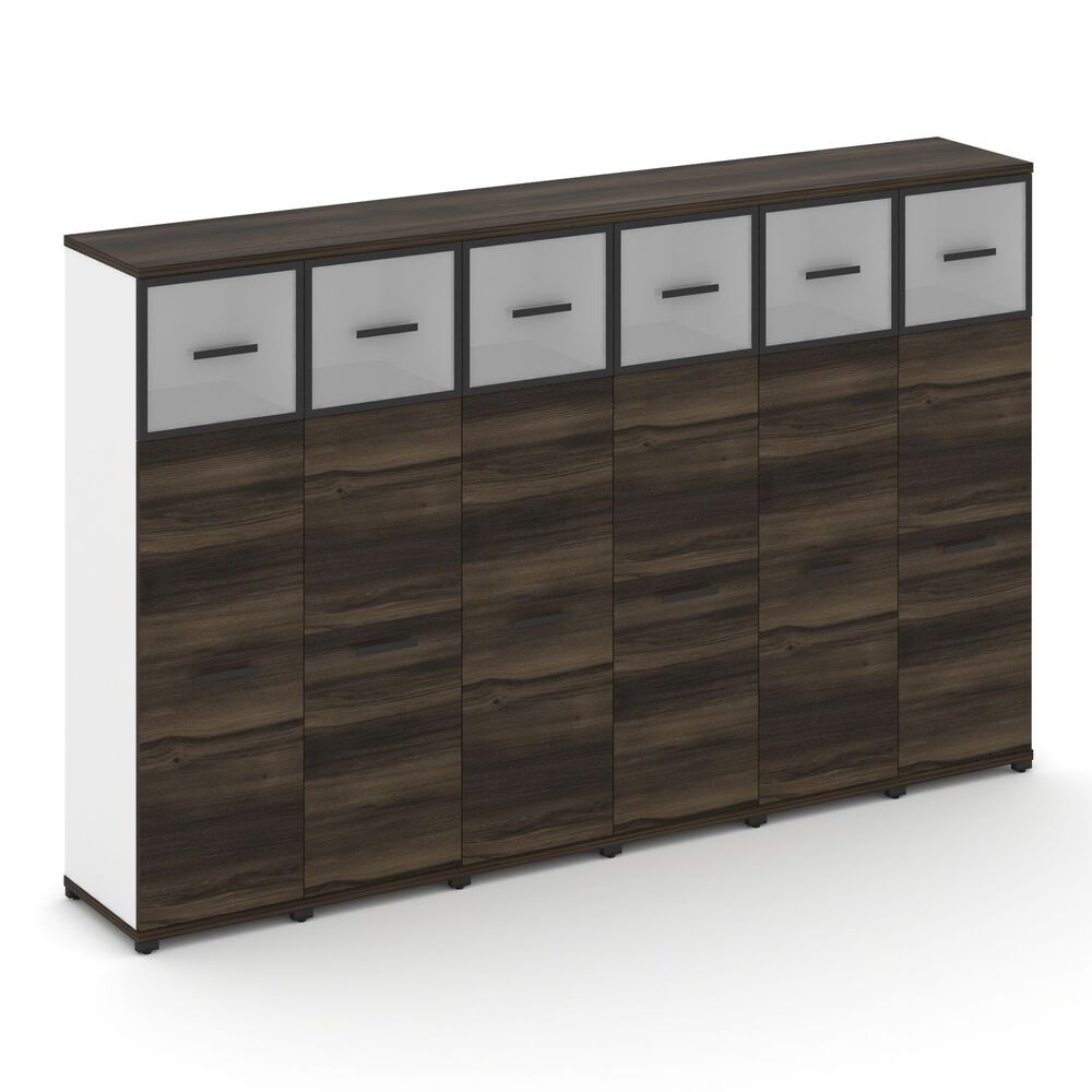 Шкаф шесть узких секций, 4 ниши