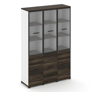 Шкаф три узкие секции, 5 ниш