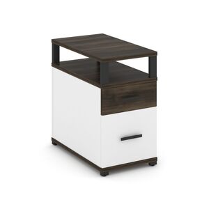 Тумба приставная 1 ящик + 1 распашной фасад с надставкой