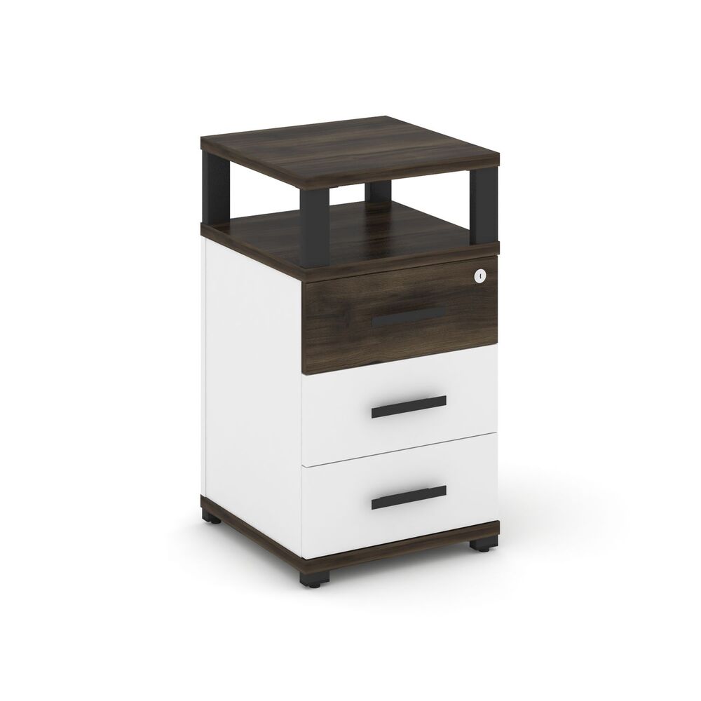 Тумба приставная 3 ящика с надставкой