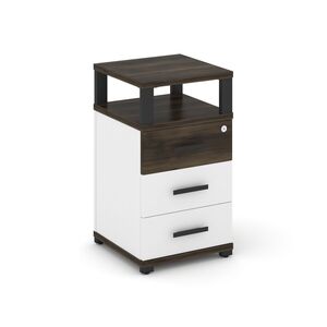 Тумба приставная 3 ящика с надставкой