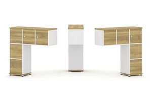 Надставка низкая + (Задняя стенка - 5 шт) + (Блок 1 ящик - 2 шт)