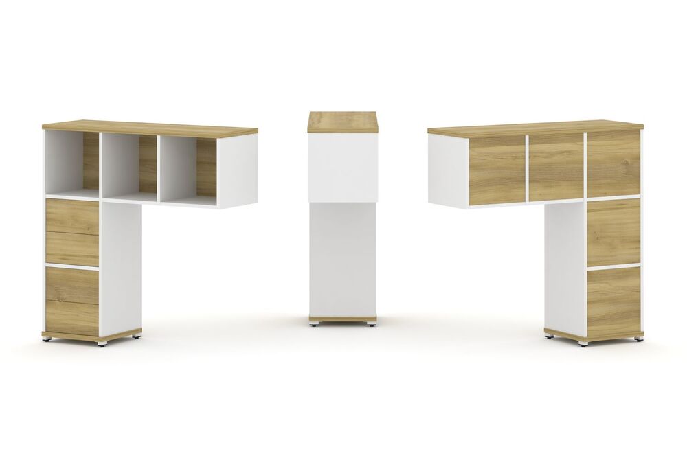 Надставка низкая + (Задняя стенка - 5 шт) + (Блок 2 ящика - 2 шт)