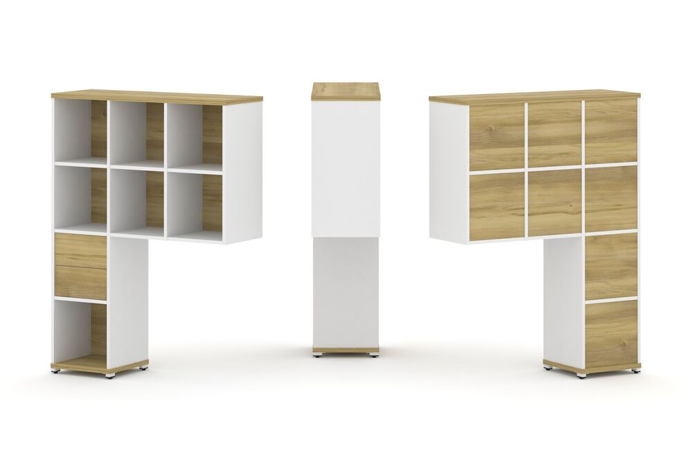 Надставка высокая + (Задняя стенка 8 шт) + (Блок 2 ящика - 1шт)