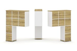 Надставка высокая + (Задняя стенка 8 шт) + (Распашной фасад - 8 шт)