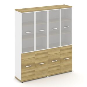 Шкаф две широкие секции, 5 ниш