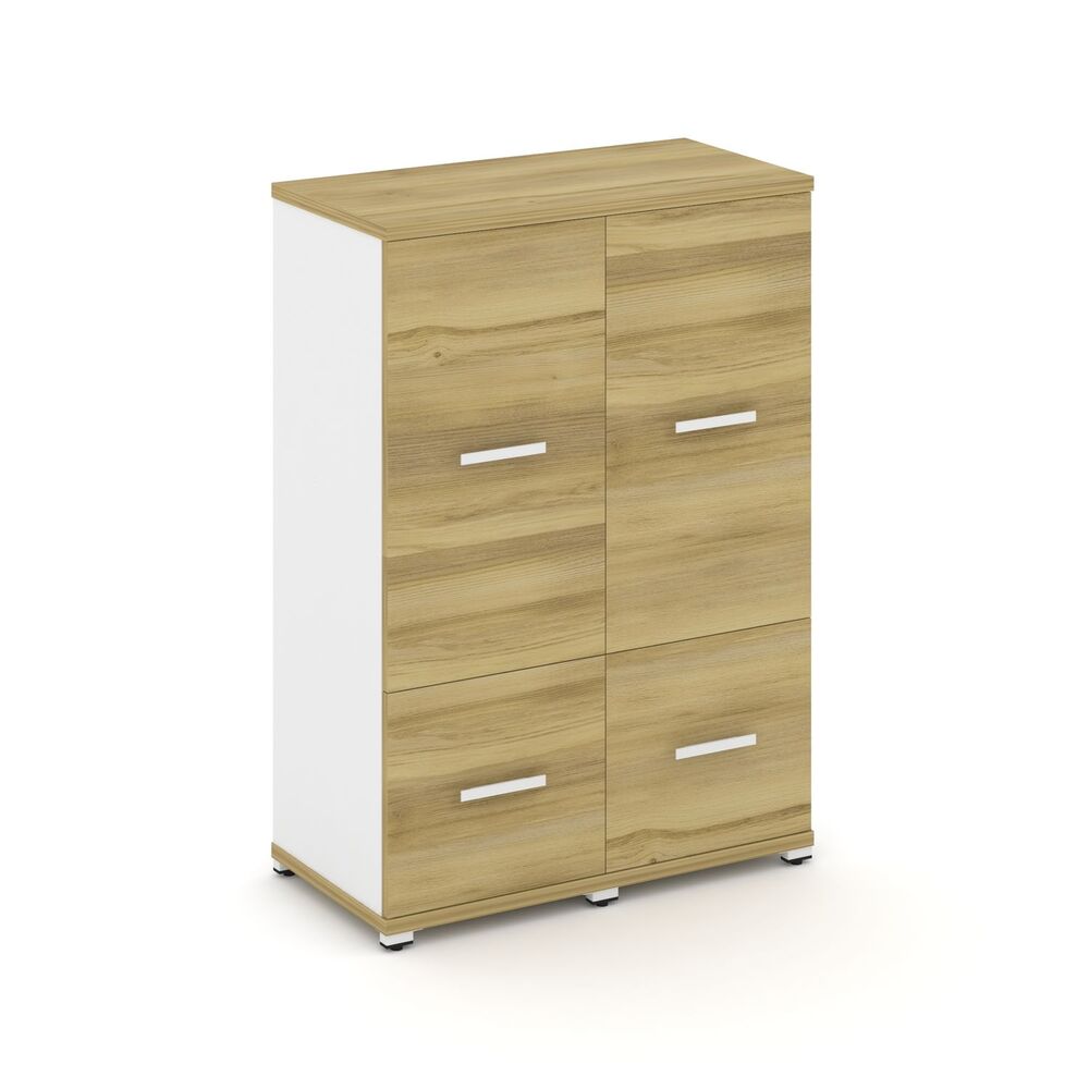 Шкаф две узкие секции, 3 ниши