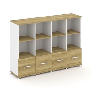 Шкаф четыре узкие секции, 3 ниши