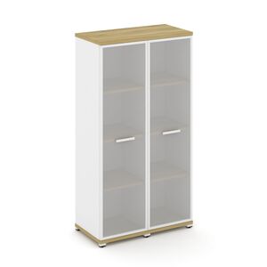 Шкаф две узкие секции, 4 ниши