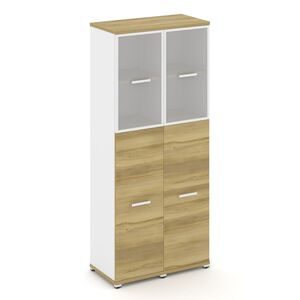 Шкаф две узкие секции, 5 ниш