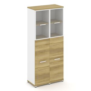 Шкаф две узкие секции, 5 ниш