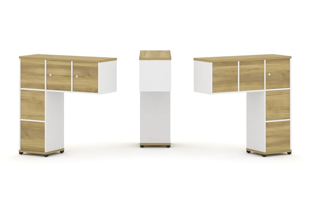 Надставка низкая + (Задняя стенка - 5 шт) + (Блок 1 ящик - 2 шт)