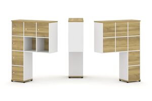 Надставка высокая + (Задняя стенка 8 шт) + (Распашной фасад - 6 шт)