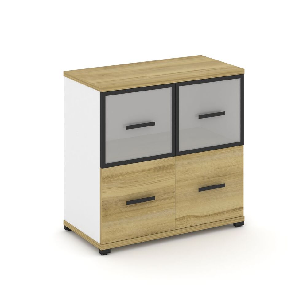 Шкаф одна широкая секция, 2 ниши