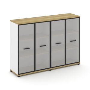 Шкаф две широкие секции, 3 ниши