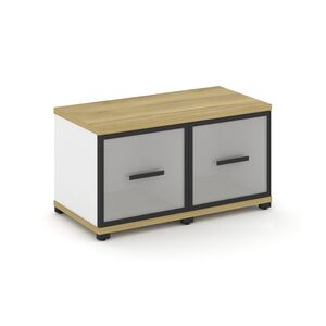 Шкаф две узкие секции, 1 ниша