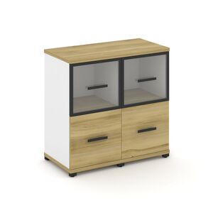 Шкаф две узкие секции, 2 ниши