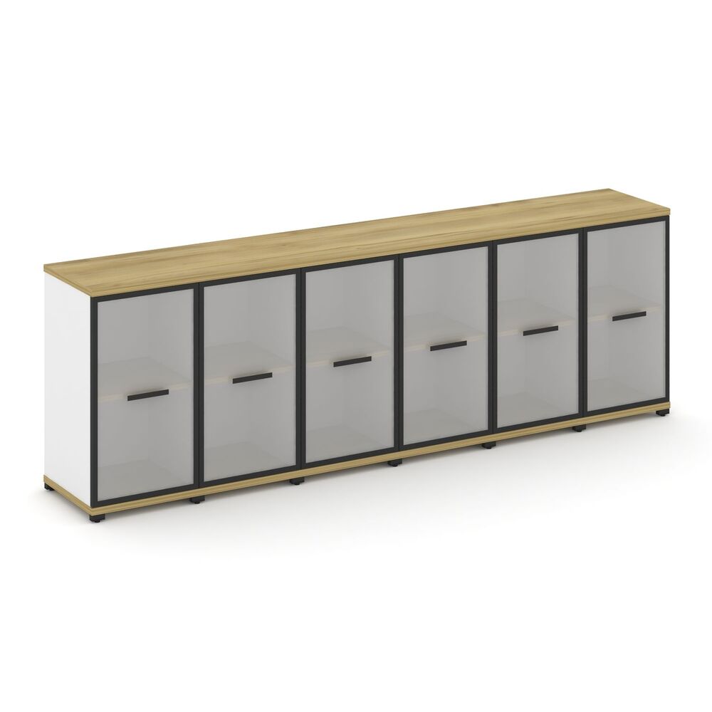 Шкаф шесть узких секций, 2 ниши