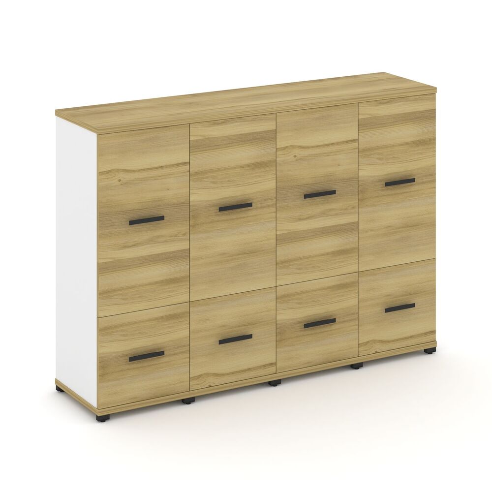 Шкаф четыре узкие секции, 3 ниши