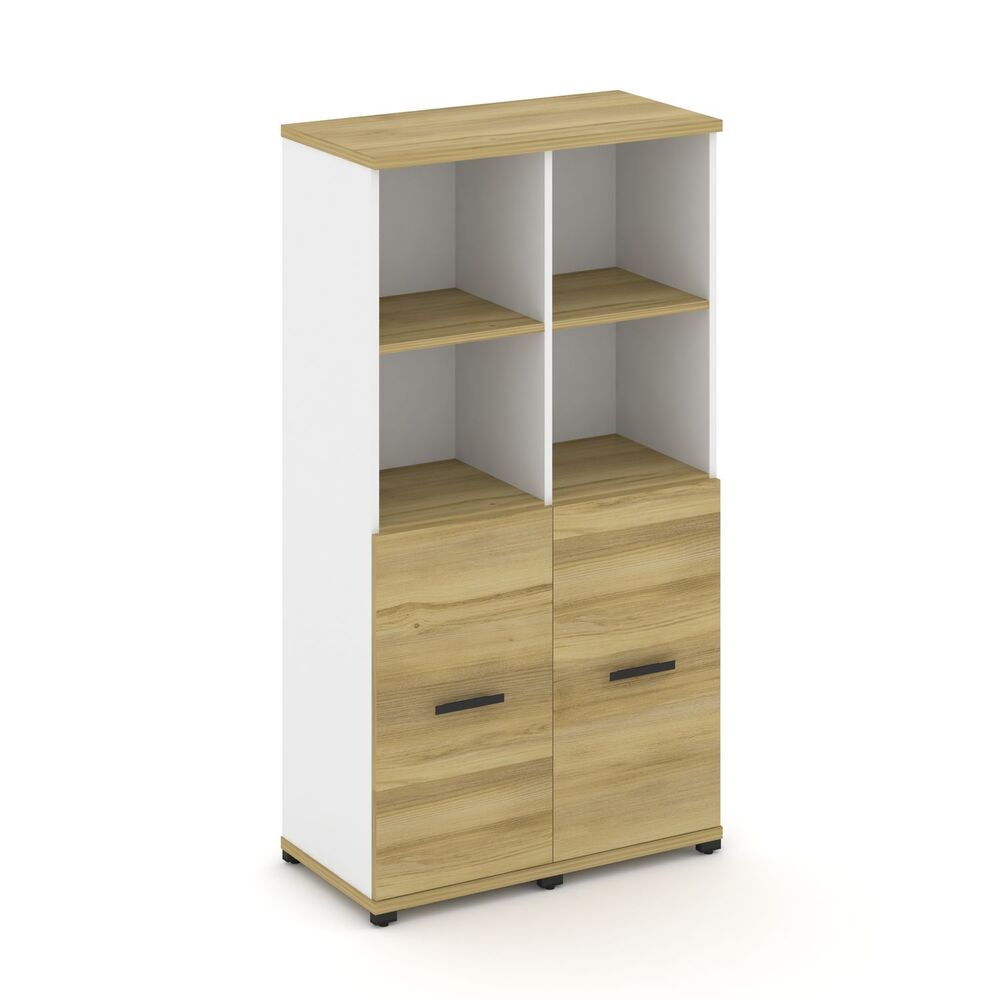 Шкаф две узкие секции, 4 ниши