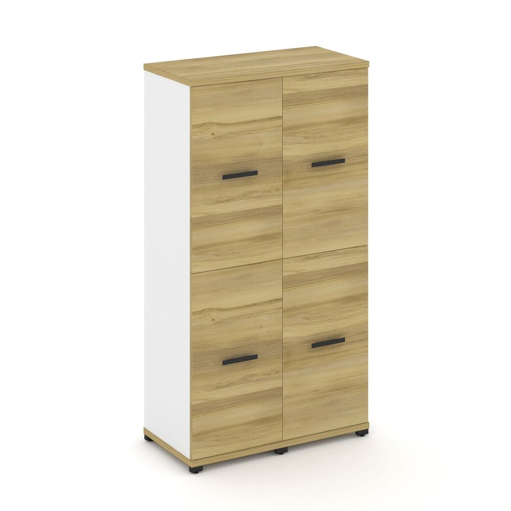 Шкаф две узкие секции, 4 ниши