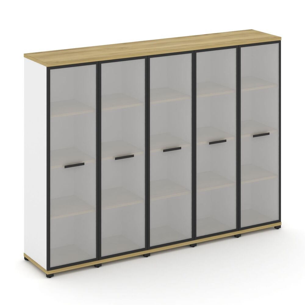 Шкаф пять узких секций, 4 ниши