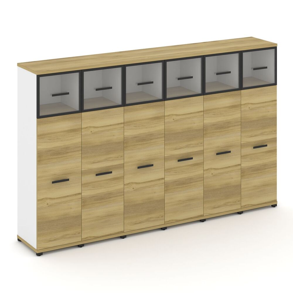 Шкаф шесть узких секций, 4 ниши