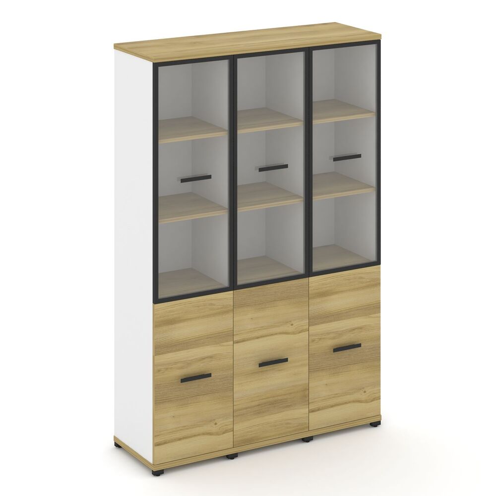 Шкаф три узкие секции, 5 ниш