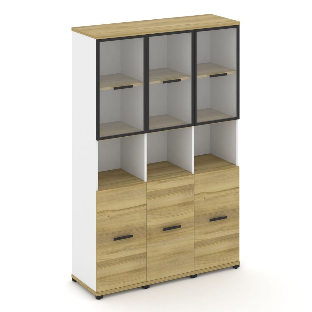 Шкаф три узкие секции, 5 ниш