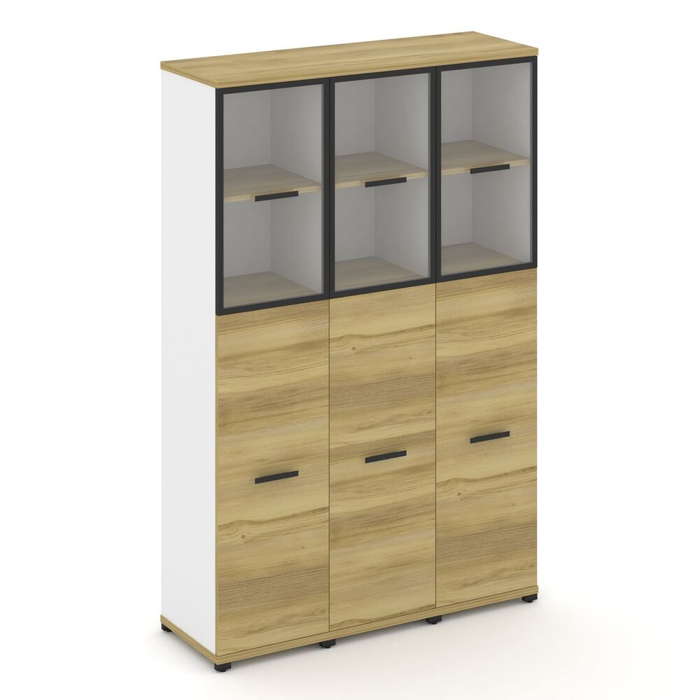 Шкаф три узкие секции, 5 ниш