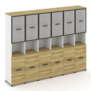 Шкаф шесть узких секций, 5 ниш