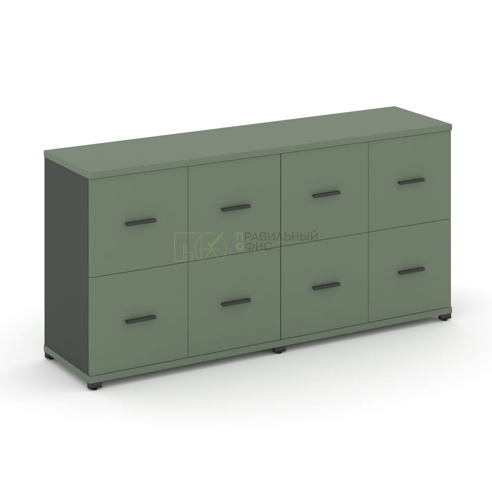 Шкаф две широкие секции, 2 ниши