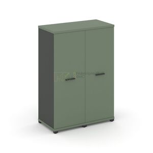 Шкаф две узкие секции, 3 ниши