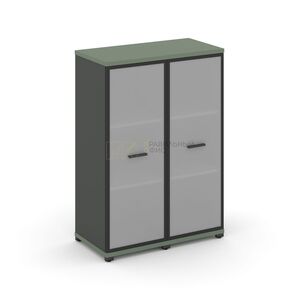 Шкаф две узкие секции, 3 ниши