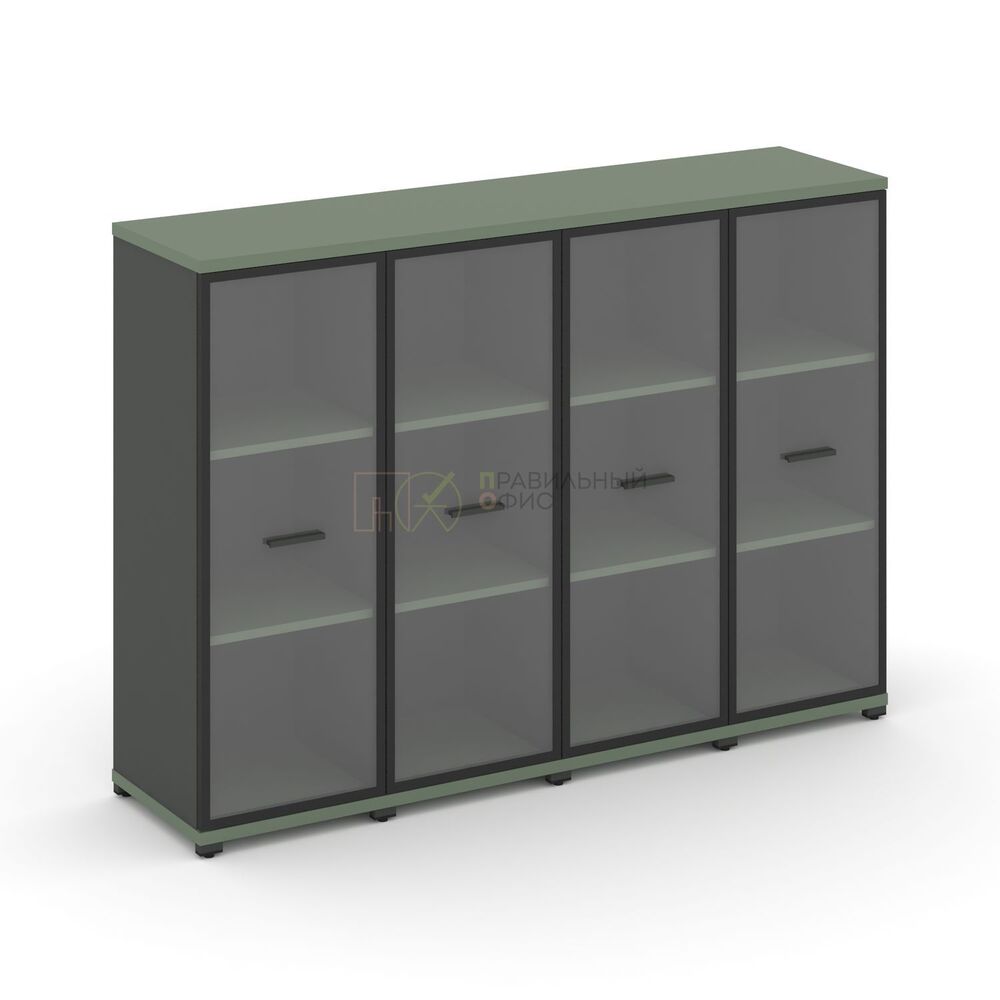 Шкаф четыре узкие секции, 3 ниши