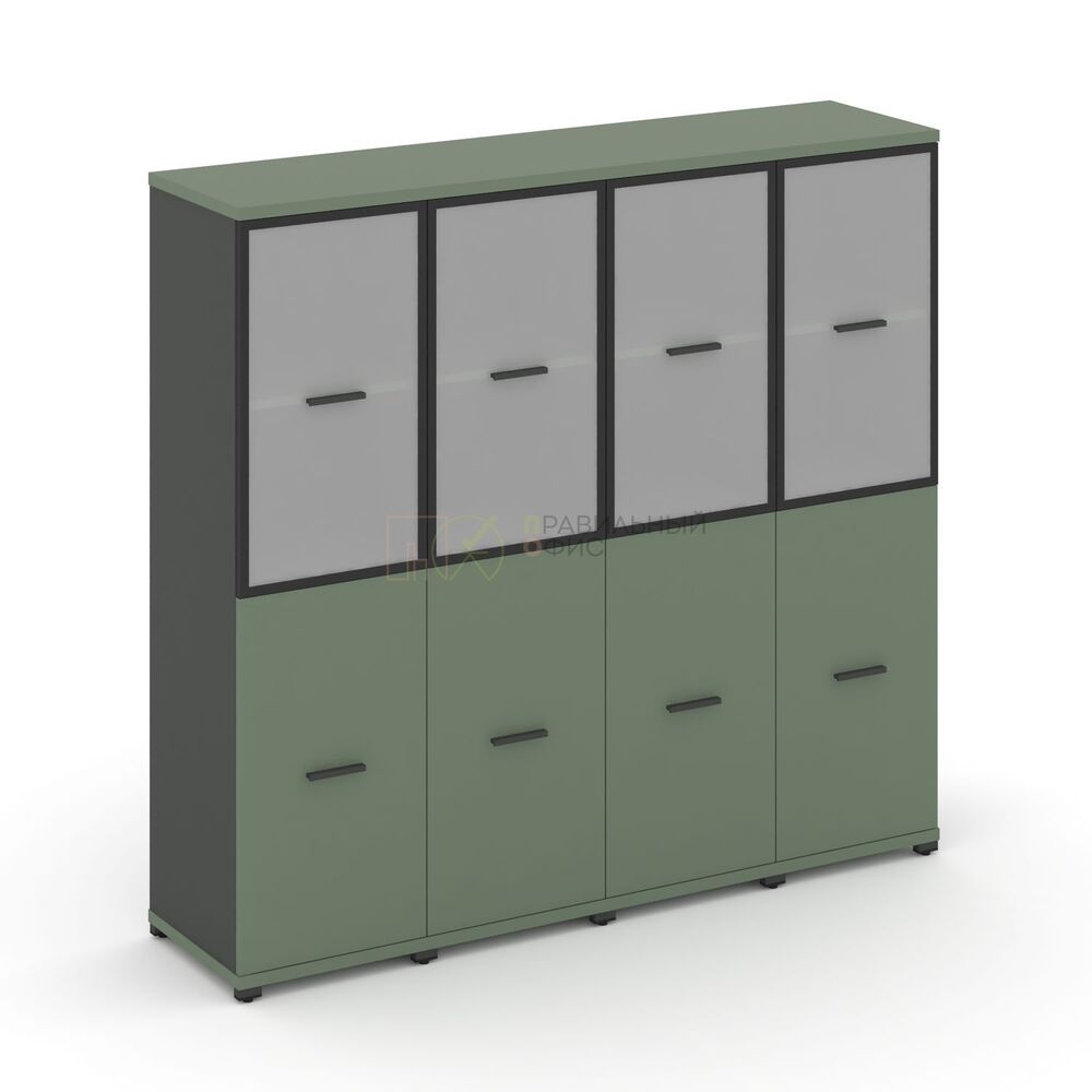 Шкаф четыре узкие секции, 4 ниши