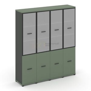 Шкаф четыре узкие секции, 5 ниш