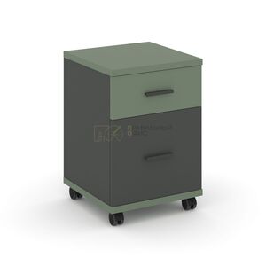 Тумба мобильная 1 ящик + 1 распашной фасад